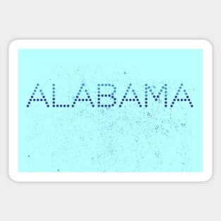 Vintage Blue Alabama Traveler Sticker